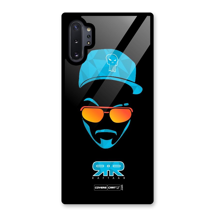 Raftaar Black and Blue Glass Back Case for Galaxy Note 10 Plus