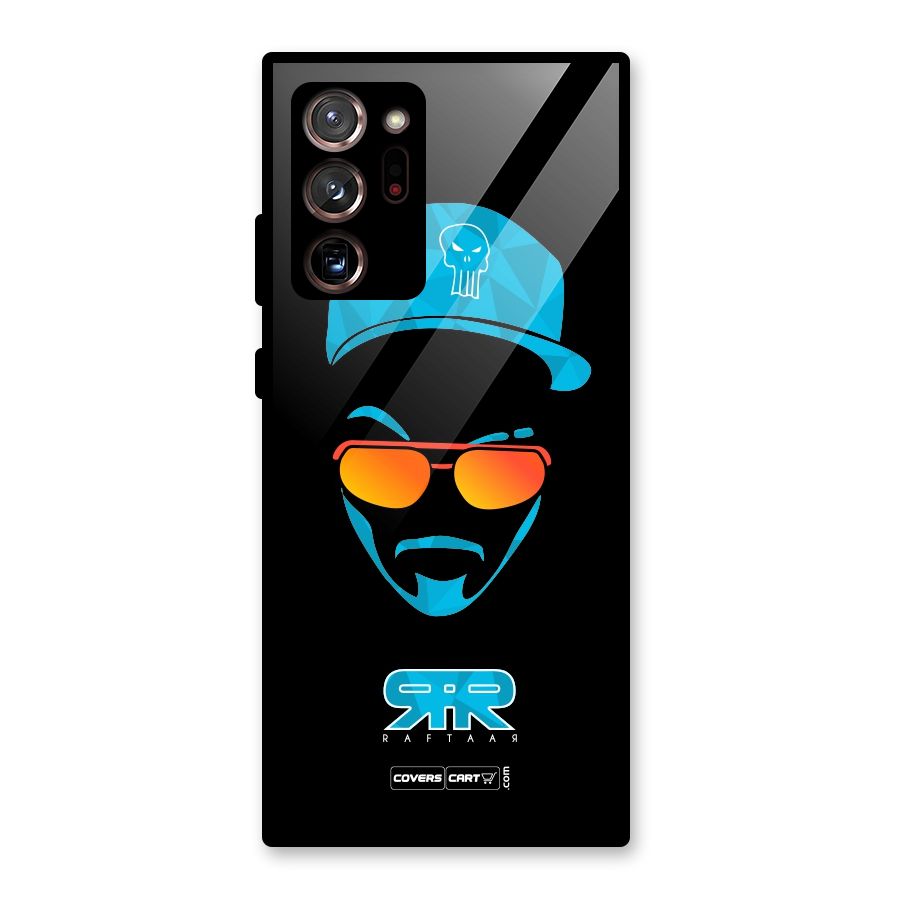 Raftaar Black and Blue Glass Back Case for Galaxy Note 20 Ultra