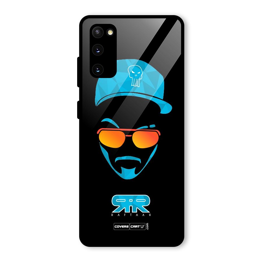 Raftaar Black and Blue Glass Back Case for Galaxy S20 FE 5G