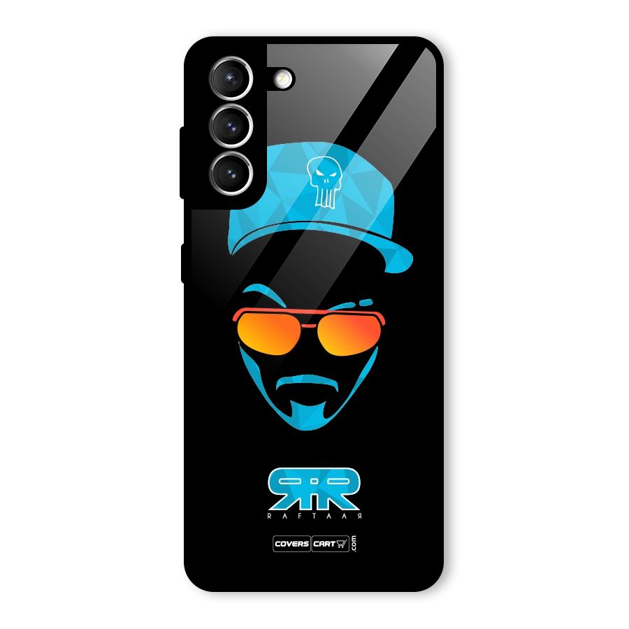Raftaar Black and Blue Glass Back Case for Galaxy S21 5G