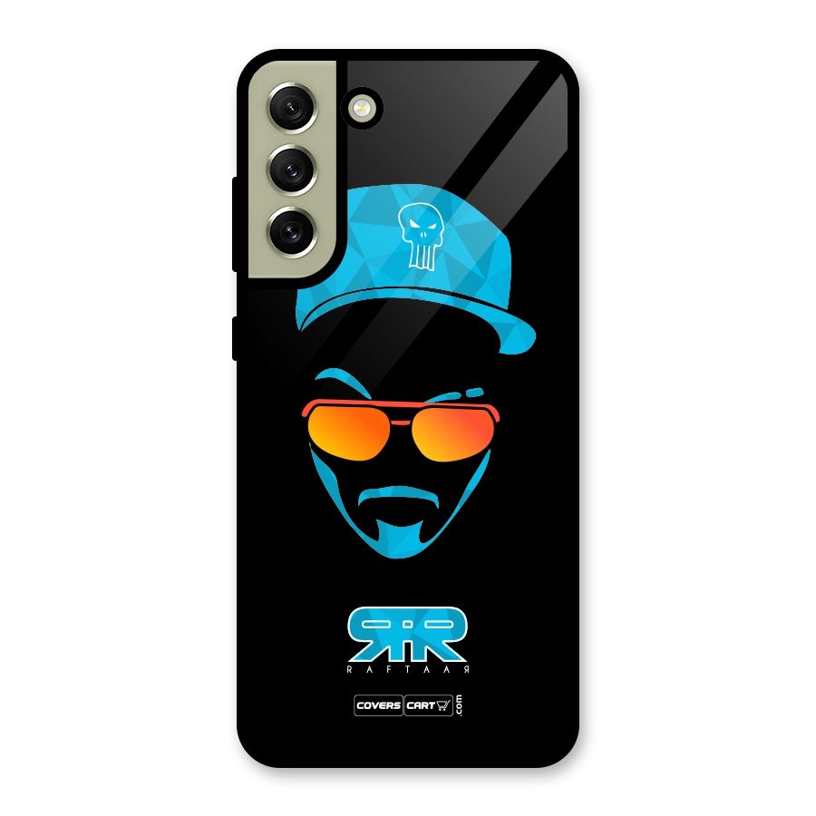 Raftaar Black and Blue Glass Back Case for Galaxy S21 FE 5G