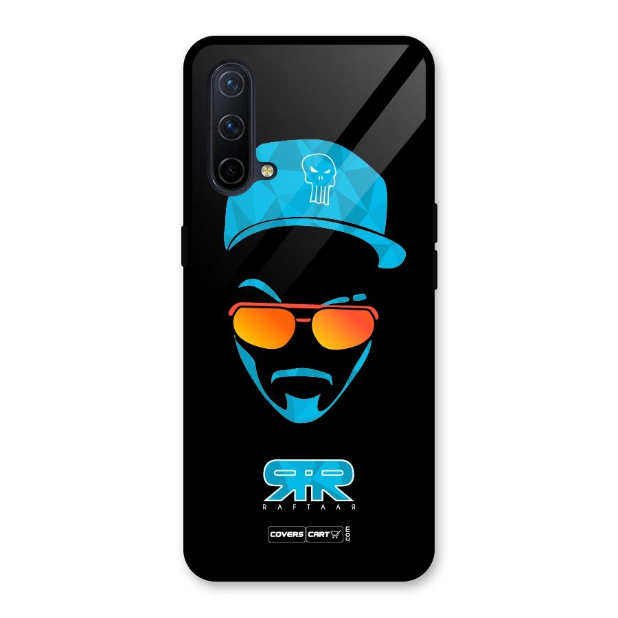 Raftaar Black and Blue Glass Back Case for OnePlus Nord CE 5G