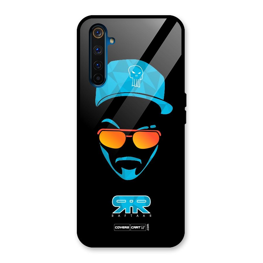 Raftaar Black and Blue Glass Back Case for Realme 6 Pro