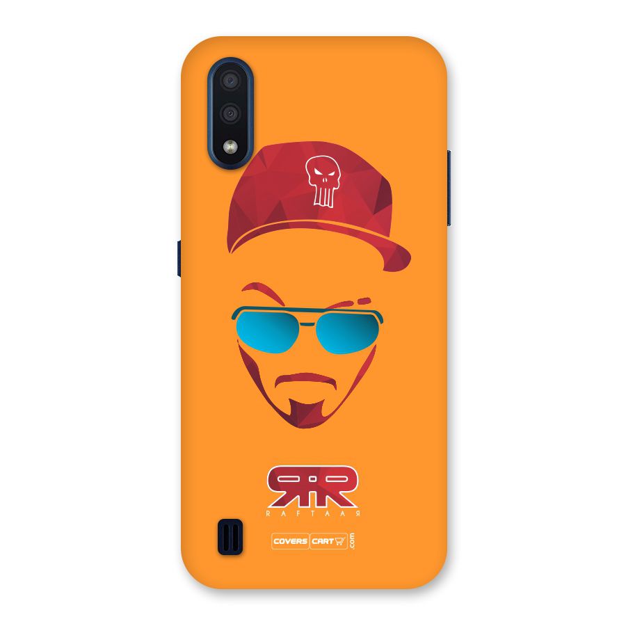 Raftaar Orange Back Case for Galaxy M01