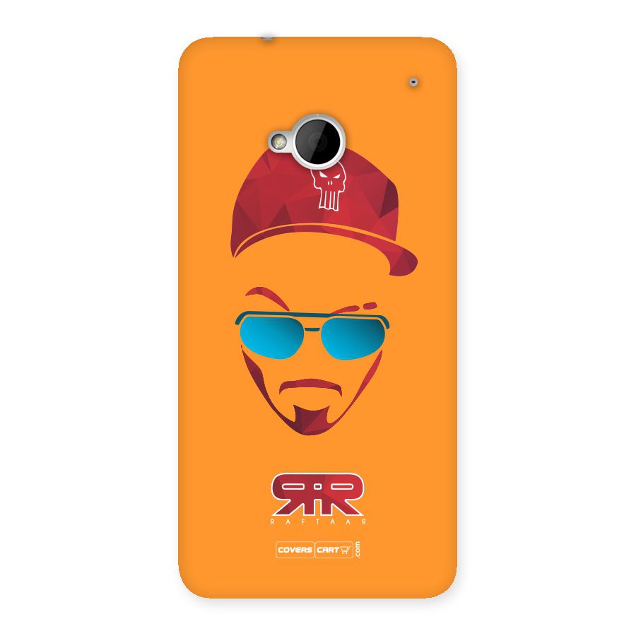 Raftaar Orange Back Case for HTC One M7