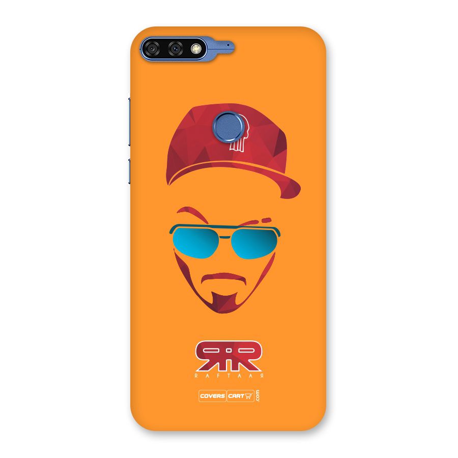 Raftaar Orange Back Case for Honor 7C