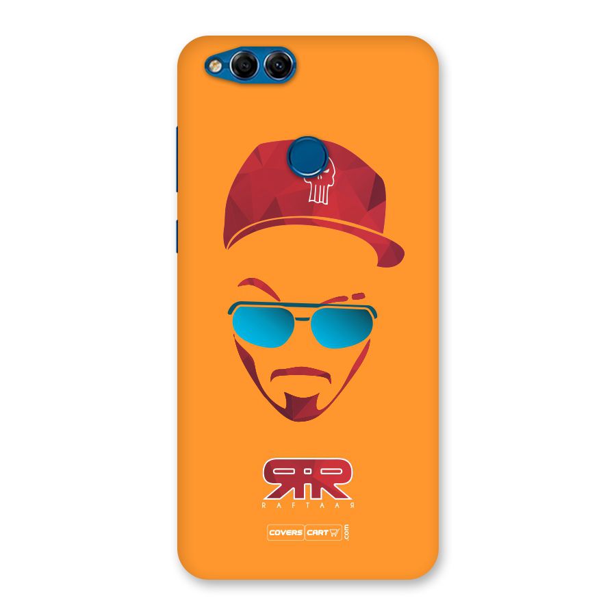 Raftaar Orange Back Case for Honor 7X