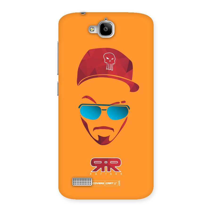 Raftaar Orange Back Case for Honor Holly
