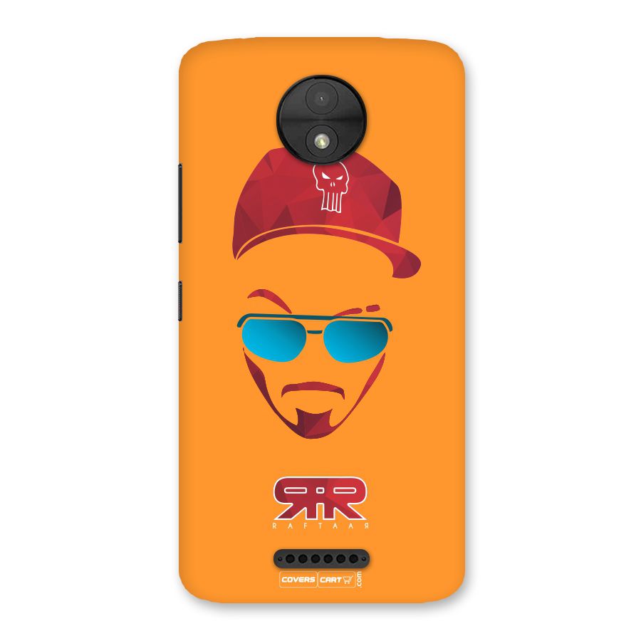 Raftaar Orange Back Case for Moto C