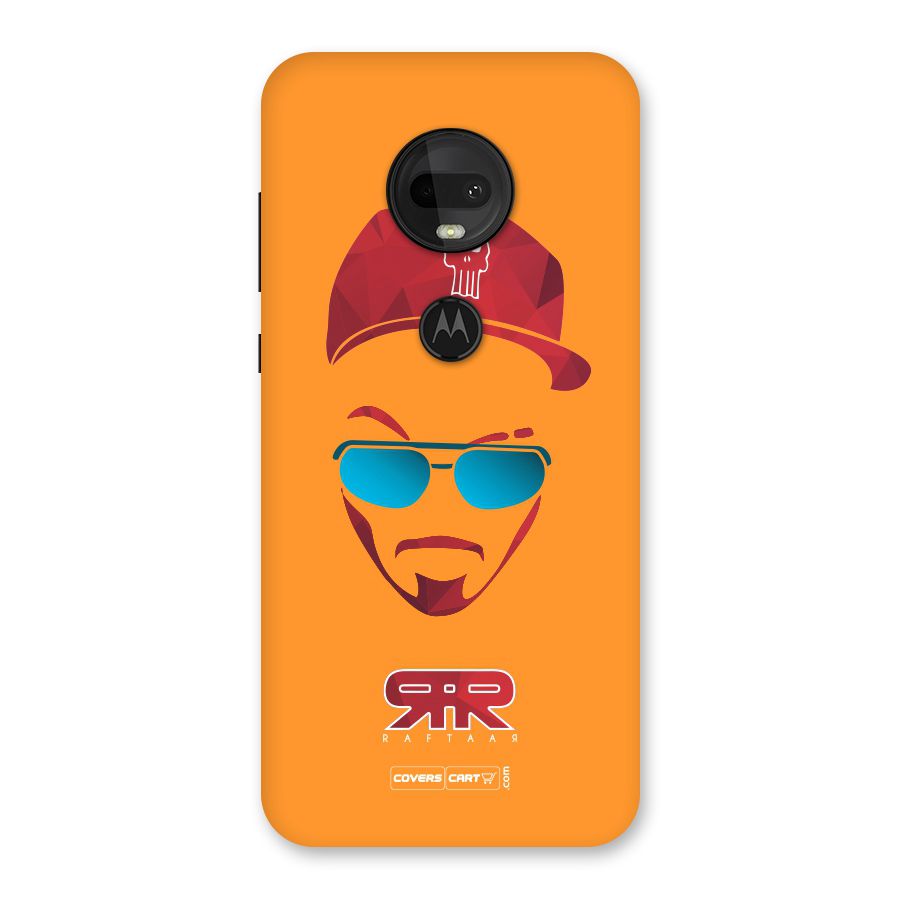 Raftaar Orange Back Case for Moto G7