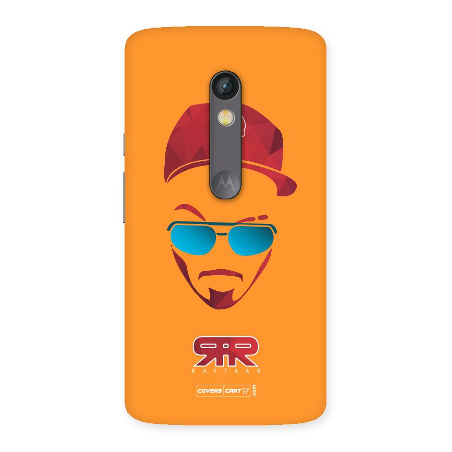Raftaar Orange Back Case for Moto X Play