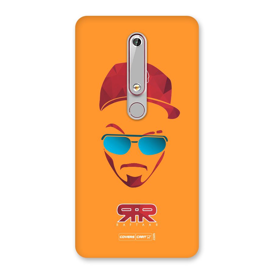 Raftaar Orange Back Case for Nokia 6.1