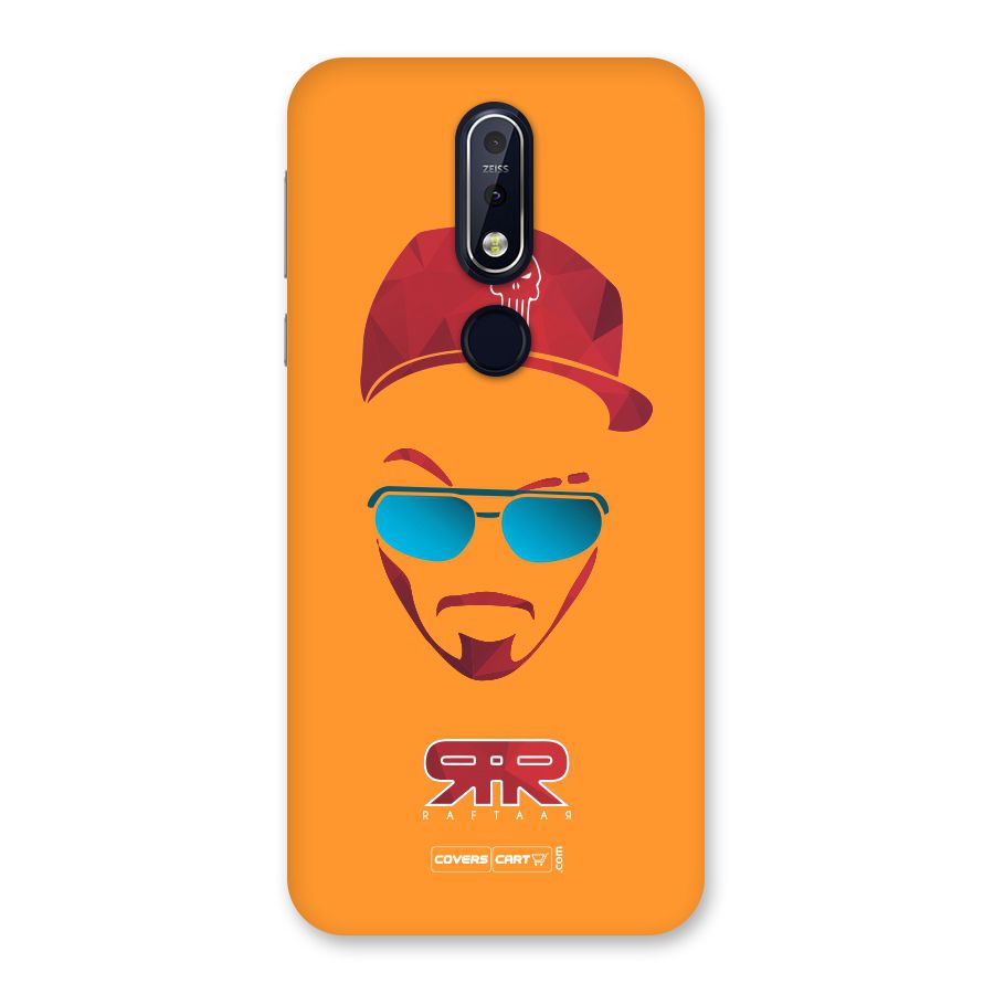Raftaar Orange Back Case for Nokia 7.1