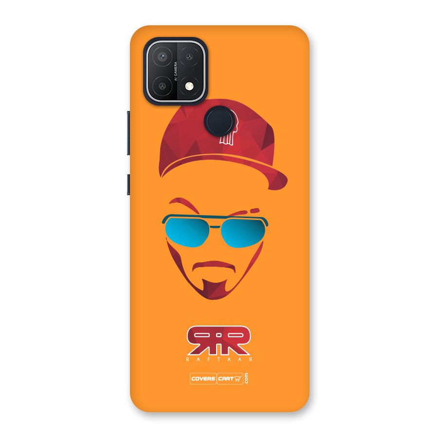 Raftaar Orange Back Case for Oppo A15s