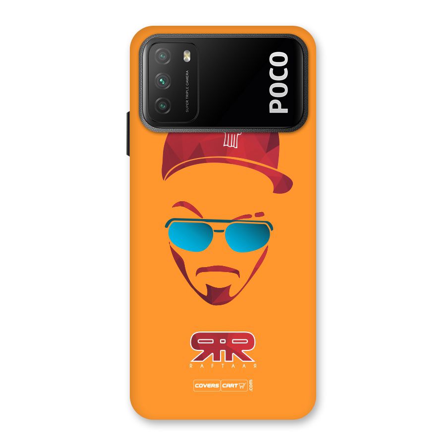 Raftaar Orange Back Case for Poco M3