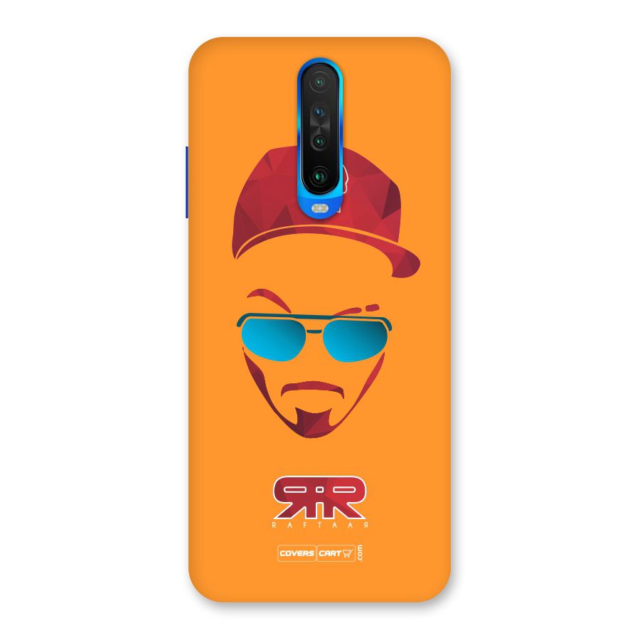Raftaar Orange Back Case for Poco X2