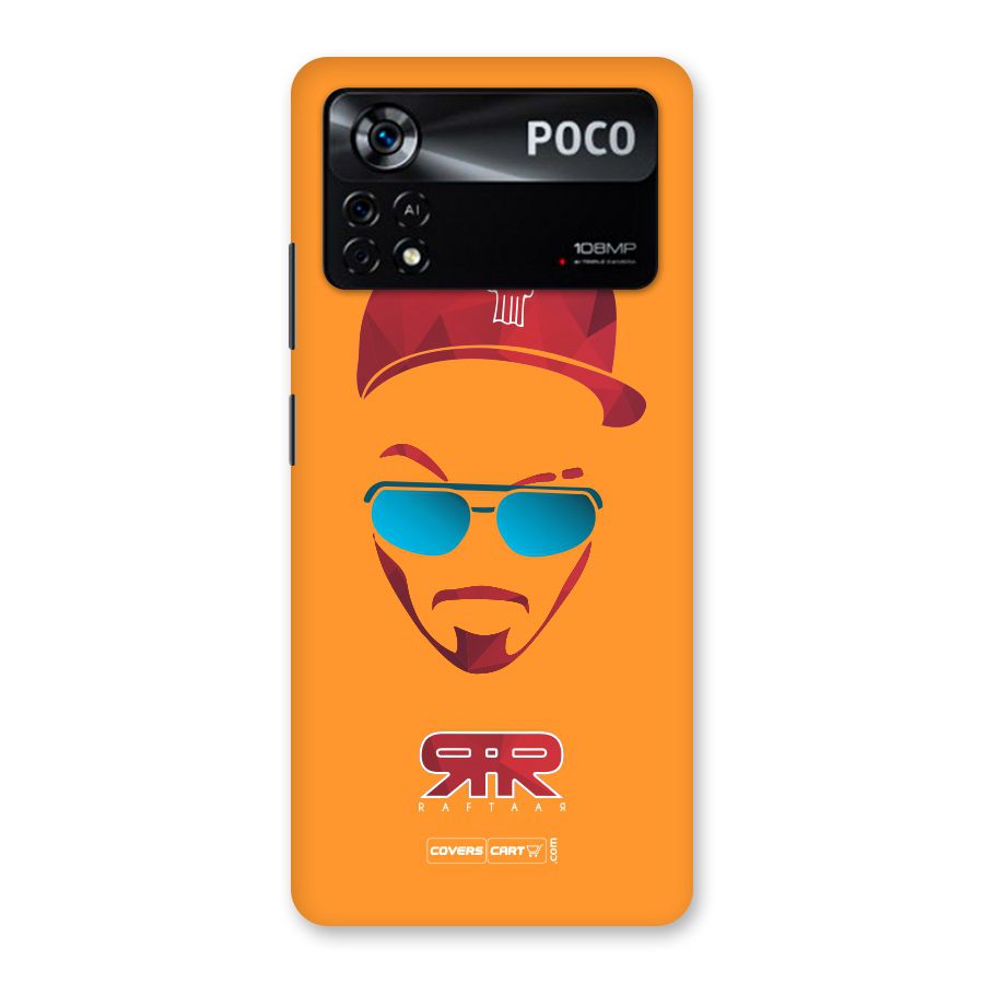 Raftaar Orange Back Case for Poco X4 Pro 5G