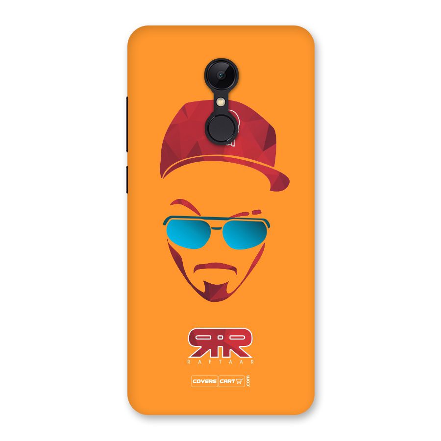 Raftaar Orange Back Case for Redmi 5