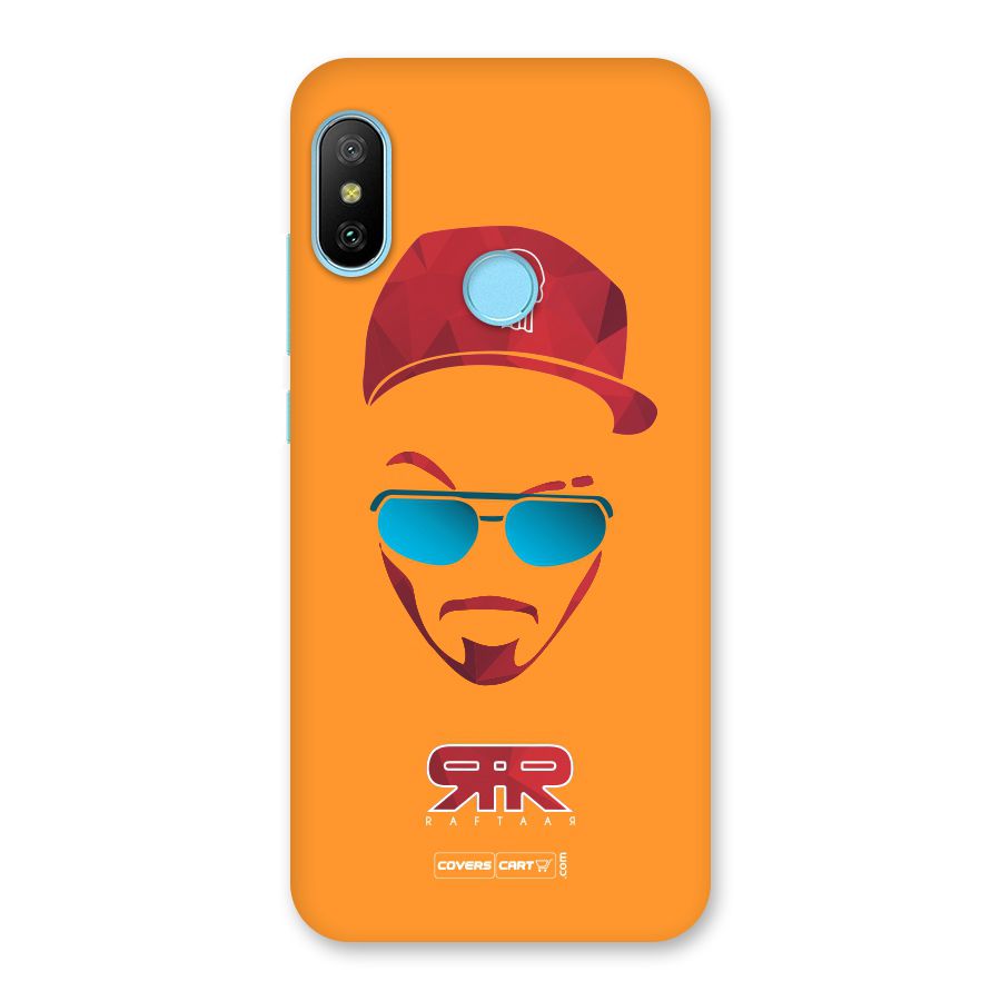 Raftaar Orange Back Case for Redmi 6 Pro