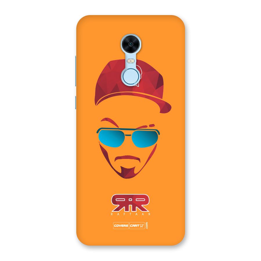 Raftaar Orange Back Case for Redmi Note 5