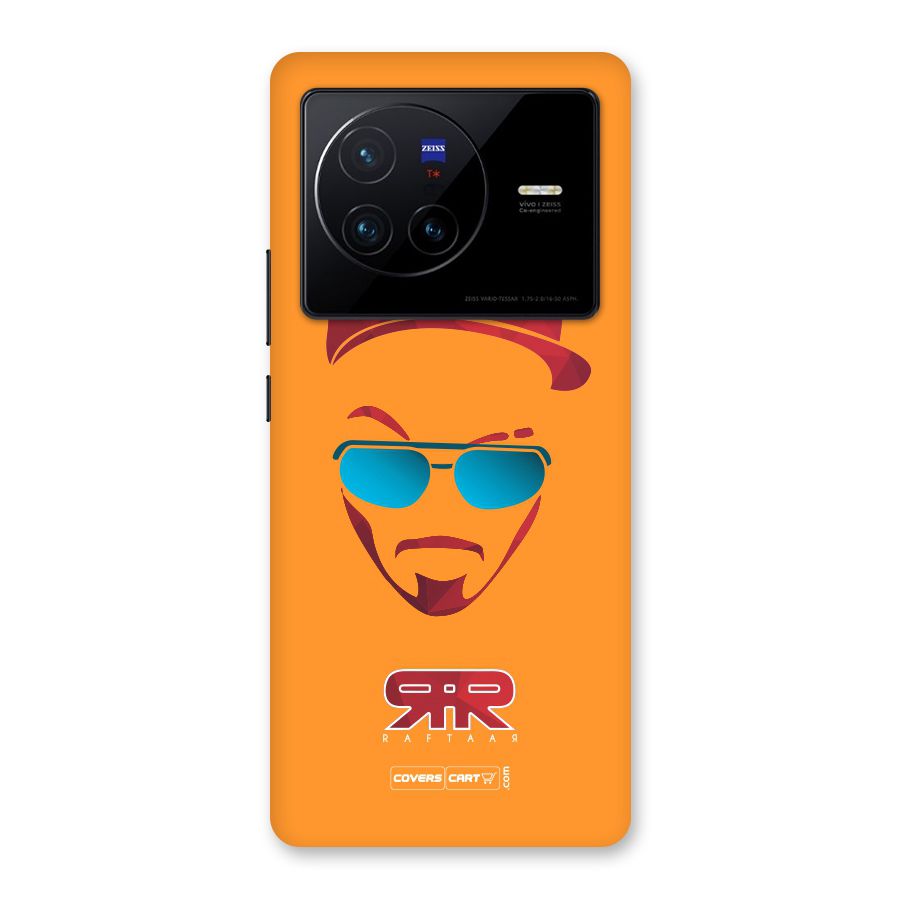 Raftaar Orange Back Case for Vivo X80