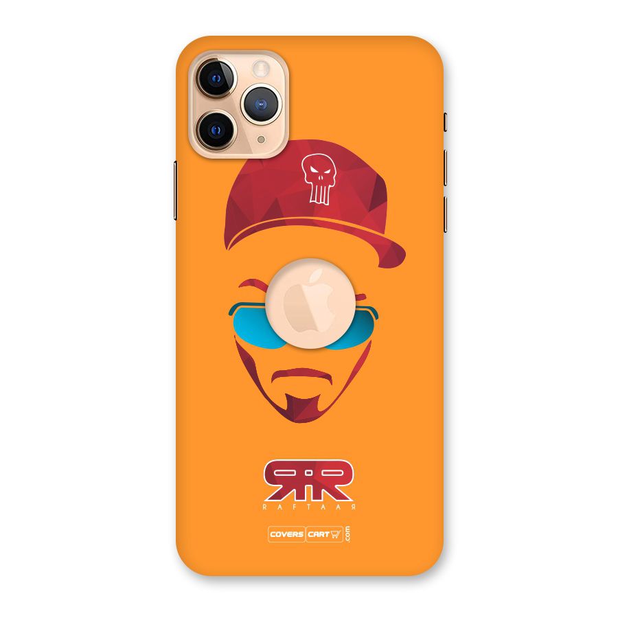 Raftaar Orange Back Case for iPhone 11 Pro Max Logo Cut