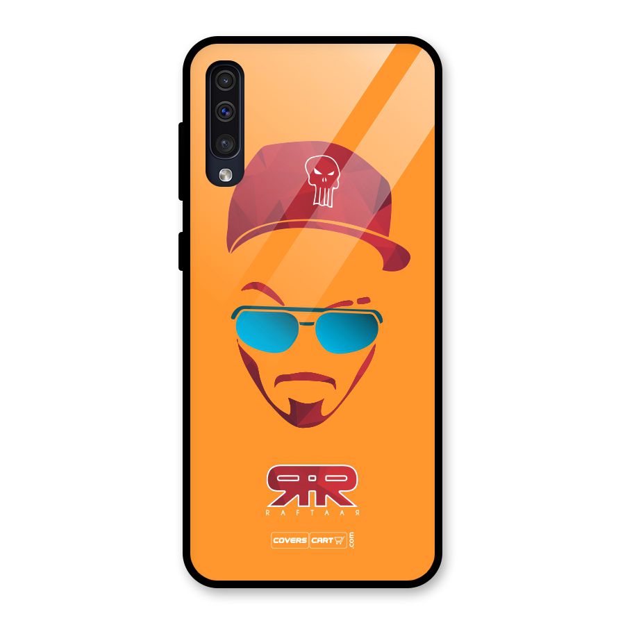 Raftaar Orange Glass Back Case for Galaxy A50