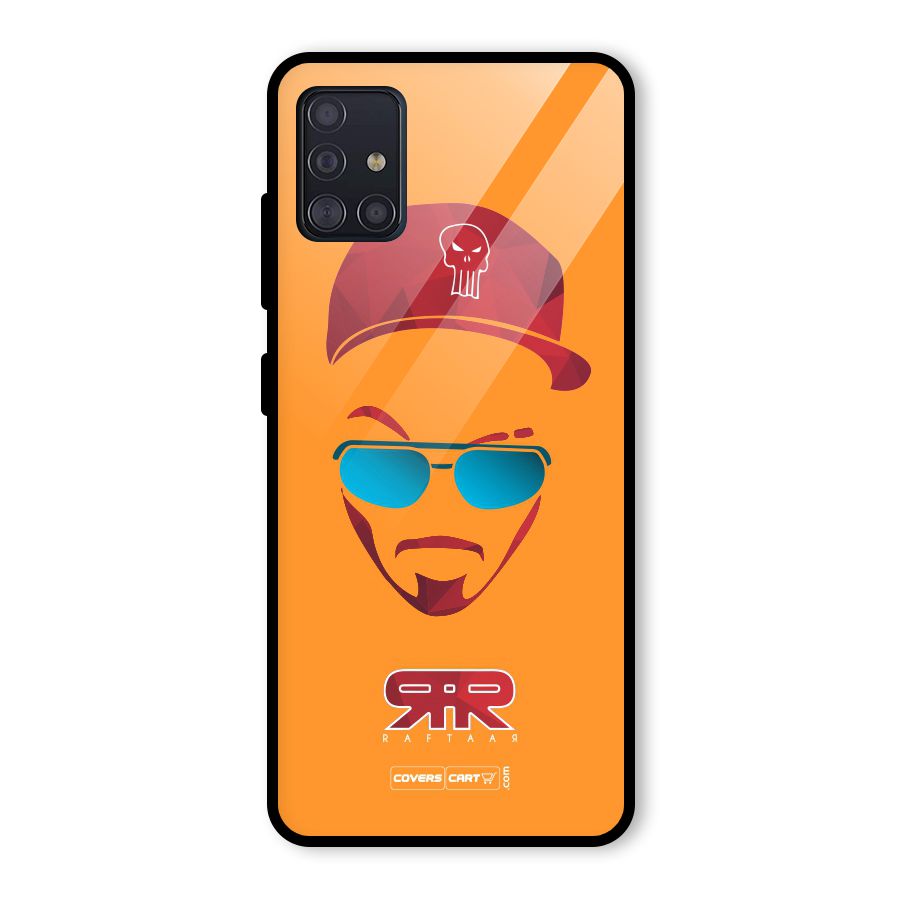 Raftaar Orange Glass Back Case for Galaxy A51