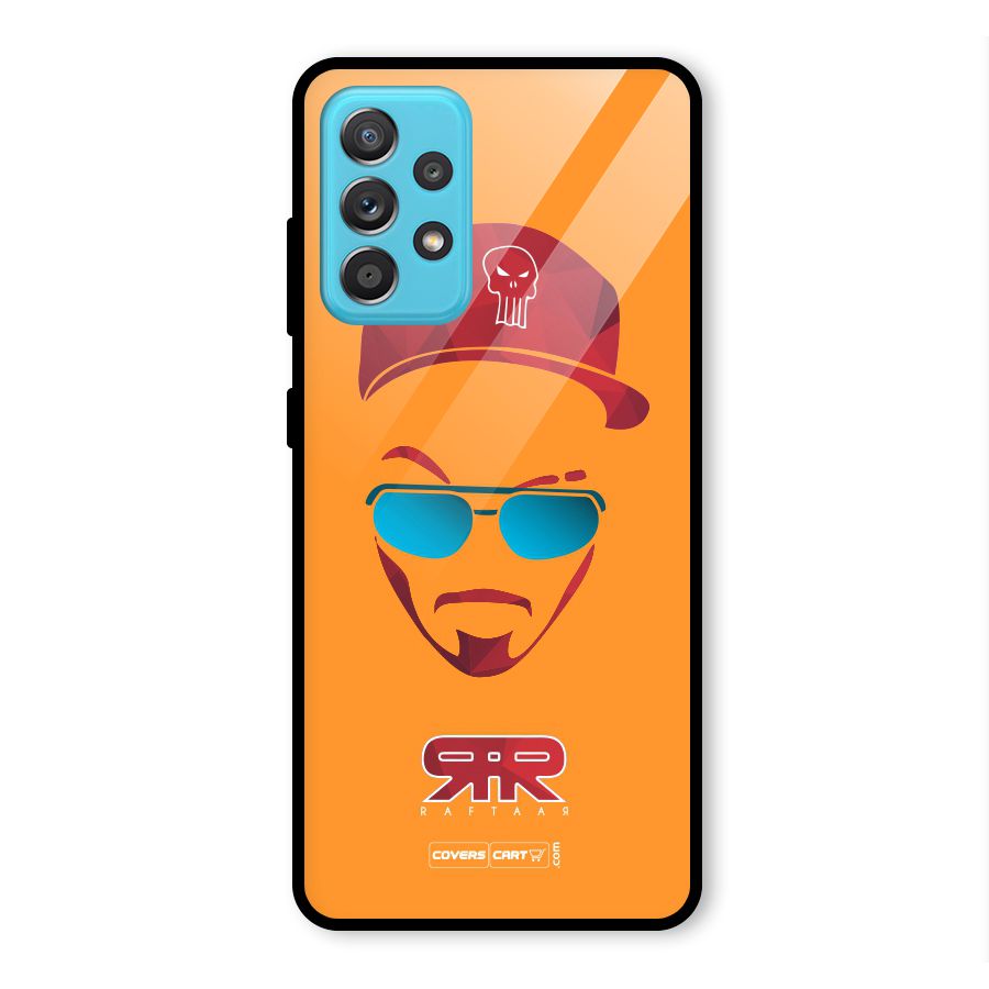 Raftaar Orange Glass Back Case for Galaxy A52