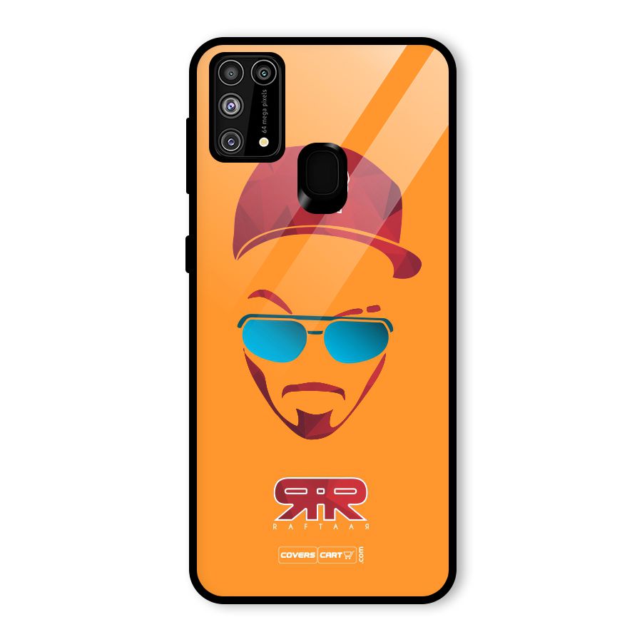 Raftaar Orange Glass Back Case for Galaxy F41