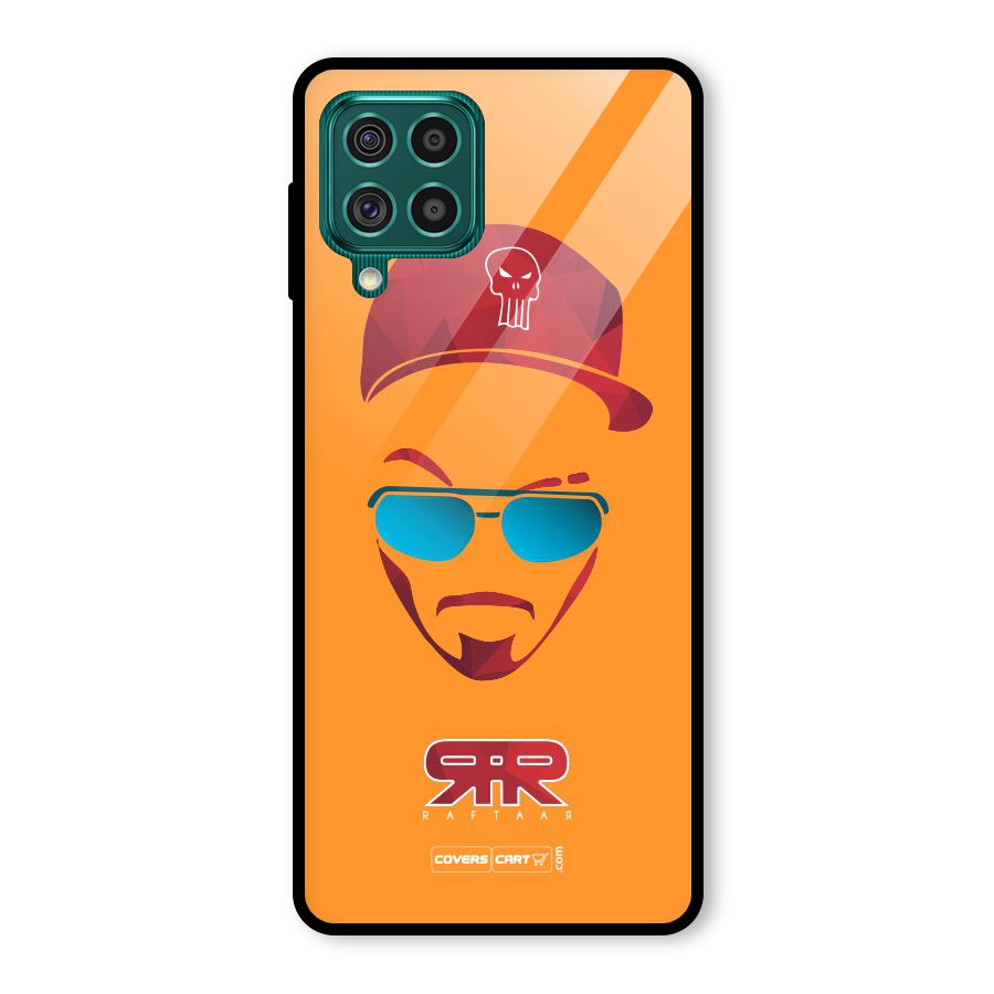 Raftaar Orange Glass Back Case for Galaxy F62