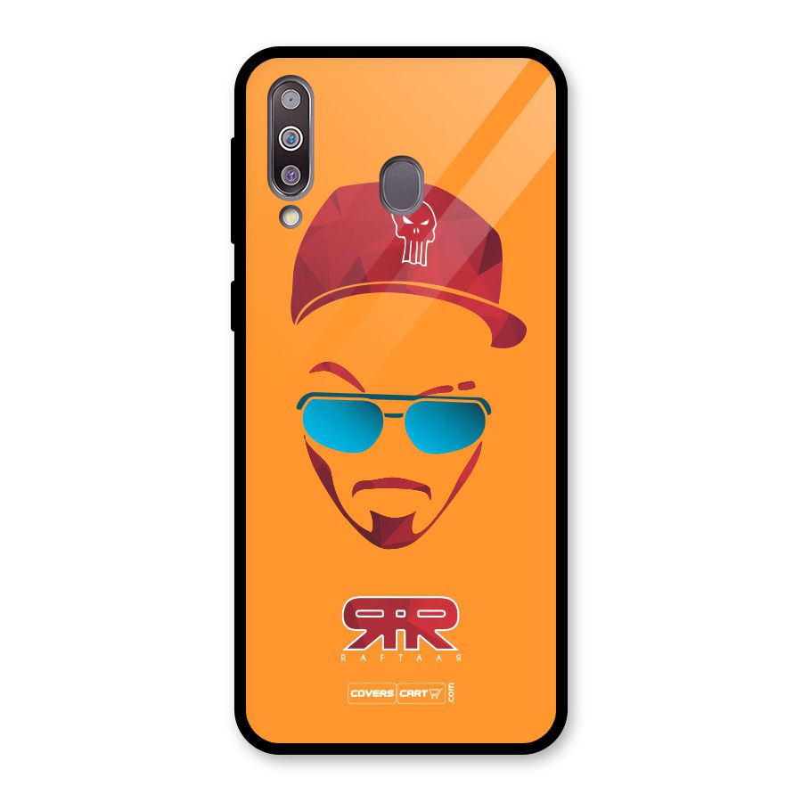 Raftaar Orange Glass Back Case for Galaxy M30