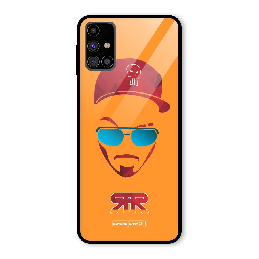 Raftaar Orange Glass Back Case for Galaxy M31s