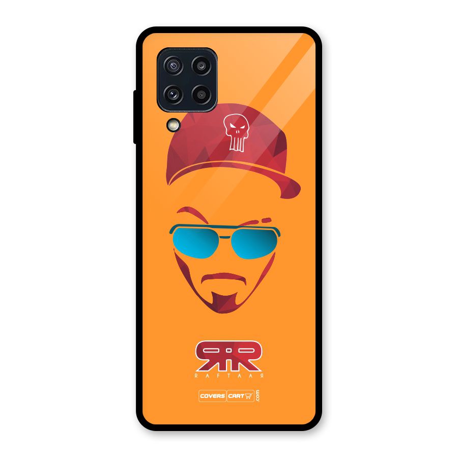 Raftaar Orange Glass Back Case for Galaxy M32