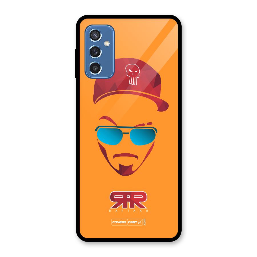 Raftaar Orange Glass Back Case for Galaxy M52 5G