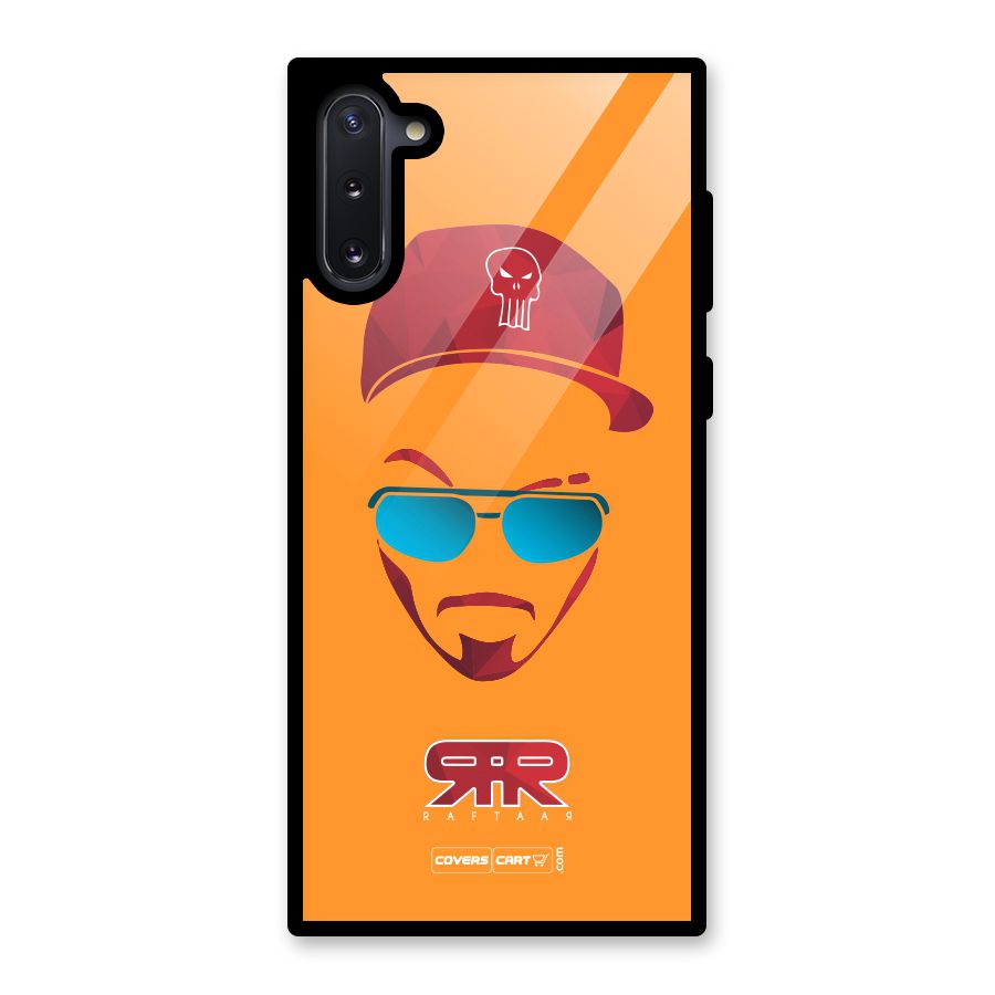 Raftaar Orange Glass Back Case for Galaxy Note 10