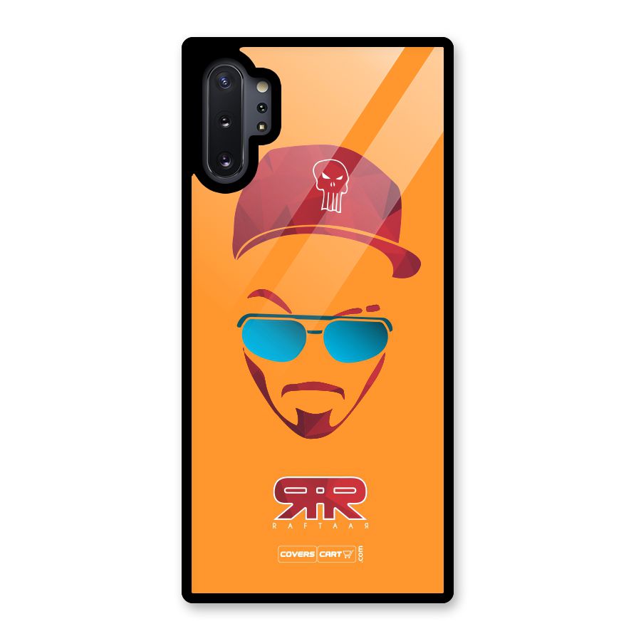 Raftaar Orange Glass Back Case for Galaxy Note 10 Plus