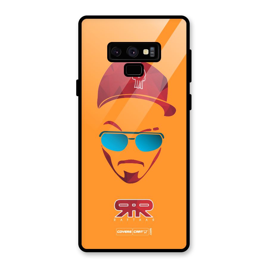 Raftaar Orange Glass Back Case for Galaxy Note 9