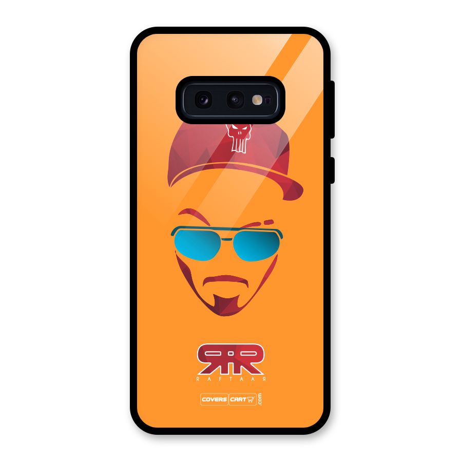 Raftaar Orange Glass Back Case for Galaxy S10e