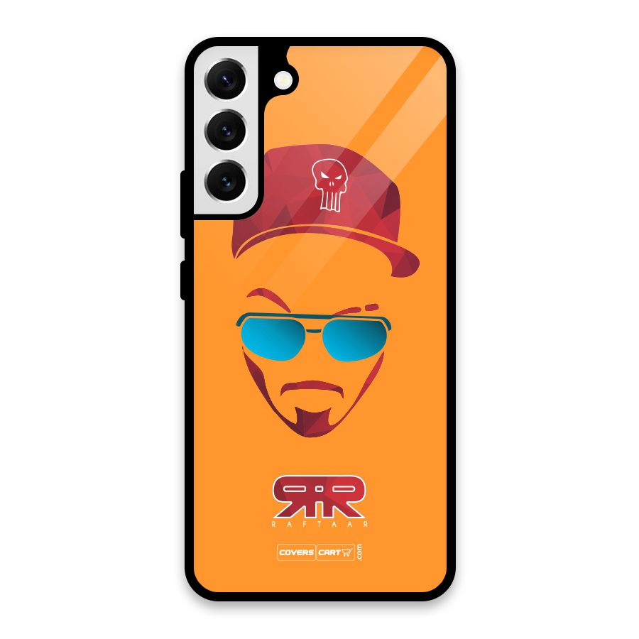 Raftaar Orange Glass Back Case for Galaxy S22 Plus 5G