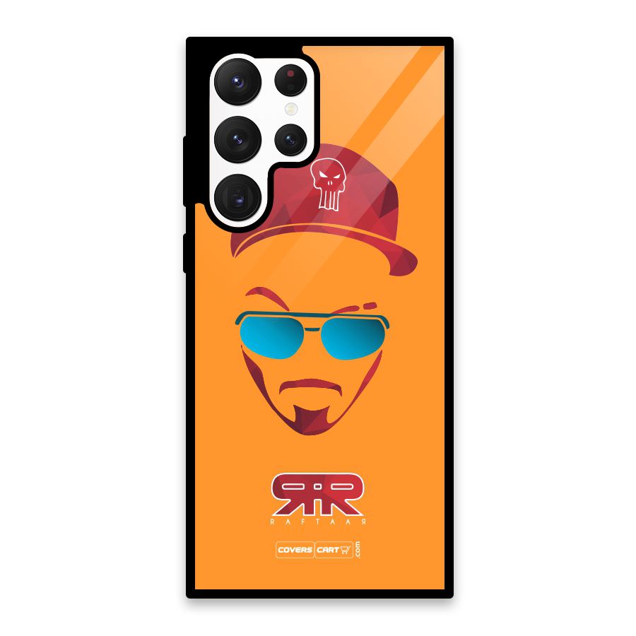 Raftaar Orange Glass Back Case for Galaxy S22 Ultra 5G