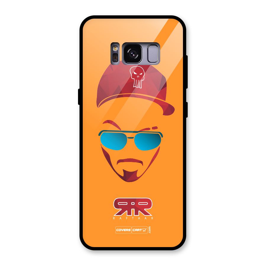 Raftaar Orange Glass Back Case for Galaxy S8