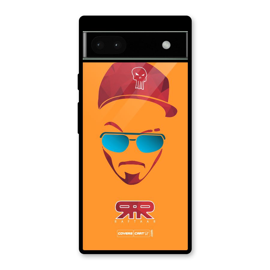 Raftaar Orange Glass Back Case for Google Pixel 6a