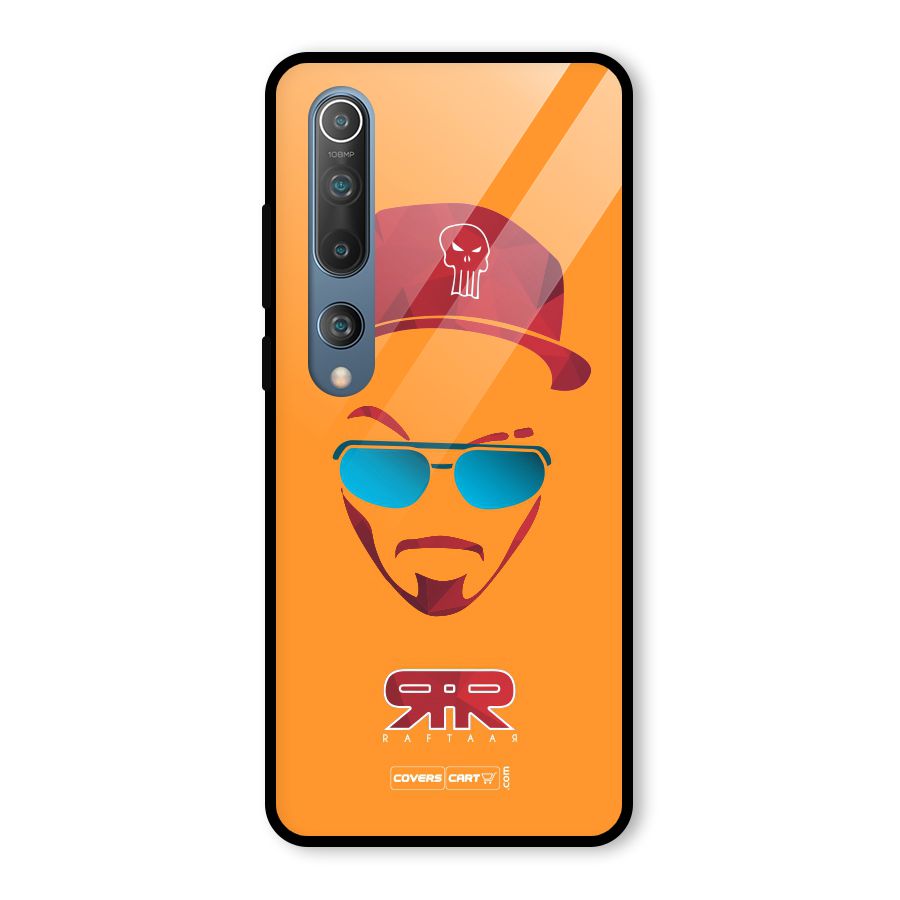 Raftaar Orange Glass Back Case for Mi 10