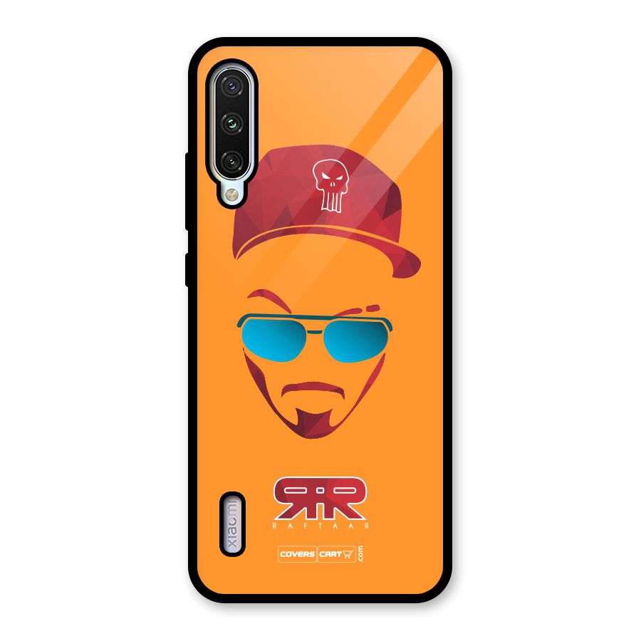 Raftaar Orange Glass Back Case for Mi A3