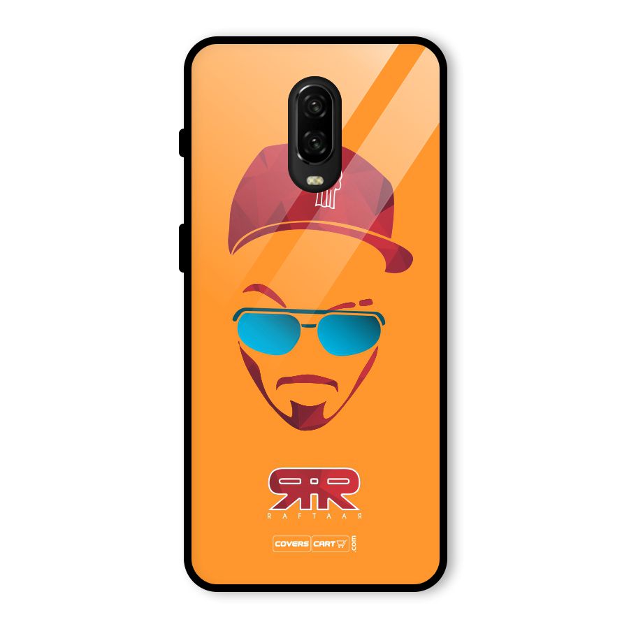 Raftaar Orange Glass Back Case for OnePlus 6T