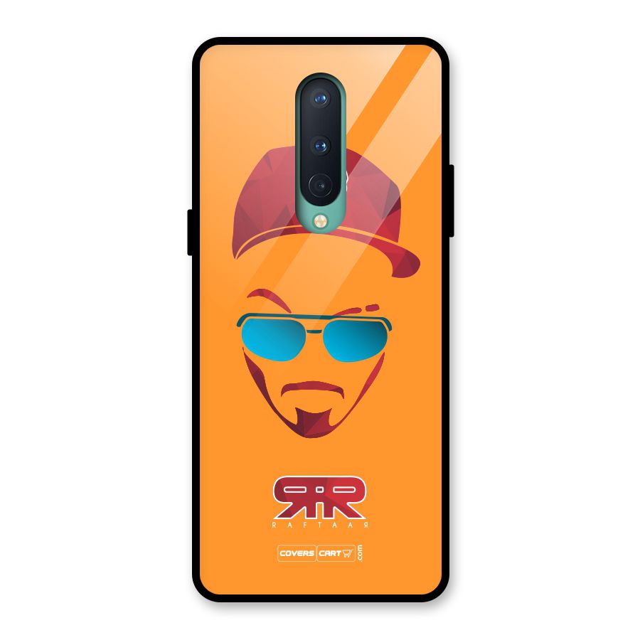 Raftaar Orange Glass Back Case for OnePlus 8