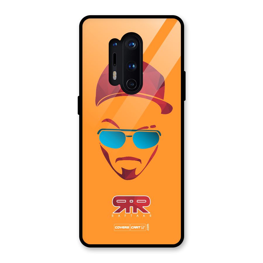 Raftaar Orange Glass Back Case for OnePlus 8 Pro