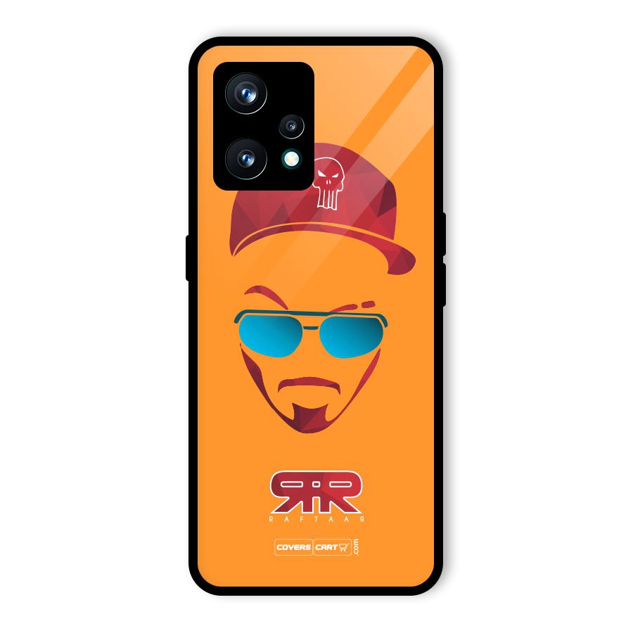 Raftaar Orange Glass Back Case for Realme 9 Pro Plus 5G