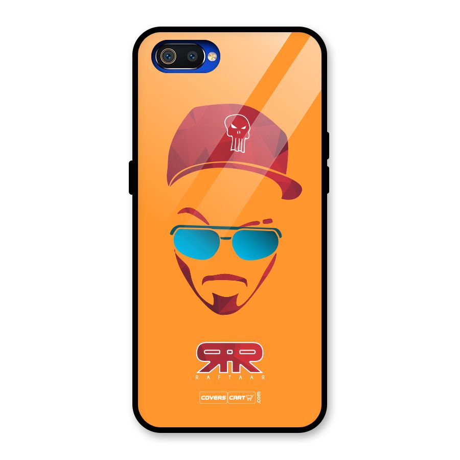 Raftaar Orange Glass Back Case for Realme C2
